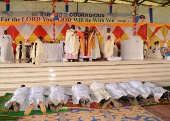 Bishop Jacinto Kibuuka Ordains Clergy, Warns Against Commercialization of Politics