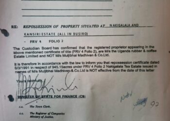 New Evidence Puts Madhvani’s Nakigalala Land Title Under Question